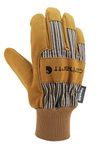 Carhartt Men's Insulated Suede Work Glove with Knit Cuff, Brown, Large