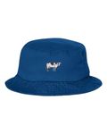 Go All Out One Size Royal Blue Adult Cow Embroidered Bucket Cap Dad Hat