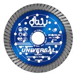 DTW Pro Universal Turbo Diamond Blade - Fast Cutting Hard Material Blade for Concrete Products, Reinforced Concrete, Hard Brick, Marble, Granite & More