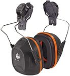 Ergodyne Adult-Unisex's Standard NRR 26dB Mounted Earmuffs, Gray, Full Brim