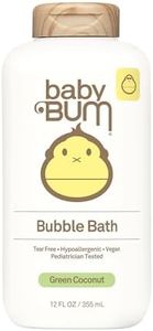 Sun Bum Baby Bum Bubble Bath | Tear Free Foaming Bubble Bath for Sensitive Skin with White Ginger| Green Coconut Fragrance | Gluten Free and Vegan | 12 FL OZ, 1 count