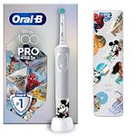 Oral-B Pro Kids Electric Toothbrush, 1 Toothbrush Head, x4 Disney Stickers, 1 Travel Case, 2 Modes with Kid-Friendly Sensitive Mode, Ages 3+, 2 Pin UK Plug, Special Edition