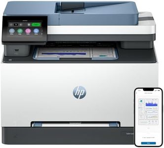 HP Color LaserJet Pro 3302sdw 499Q6F, Impresora Laser A4 Multifunción a doble cara automática, Escaner, Copiadora (25ppm, Wi-Fi Direct, Procesador 1,2 GHz, Memoria 512MB, HP Smart App) Blanca y Azul