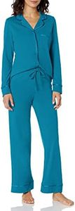 Cosabella Women's Bella Petite Long Sleeve Top Pant Set Pj, Malawi/Malawi, Medium Petite