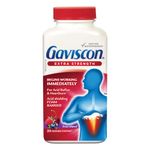 Gaviscon Extra Strength Tablets - 25 Count - Chewable Foaming Antacid Tablets for Day and Night Heartburn Relief, Acid Reflux and GERD Relief, Fruit Blend - Free of Aluminum, Lactose and Gluten