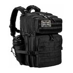 LHI Military Tactical Backpack for Men and Women 45L Large waterproof Rucksack for School, Hiking, Trekking, Hunting