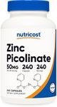 Nutricost Zinc Picolinate 50mg, 240