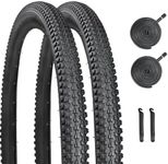 YILUXING Mountain Bike Tire Replacement Kits, 24/26X 2.125 Bike Tire Folding Bicycle Tires for Mountain Bike Bicycle On or Off Road Use