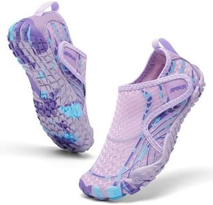 JEPERLUU Kids Water Shoes - Toddler to Big Kid Lightpurple