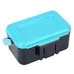 KIMISS Worm Box Fishing Worm Boxes Abs Plastic Portable Durable Plastic Fishing Bait Holder Box Worm Earthworm Lure Storage Case With Clip