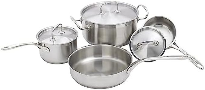 Winware 7pc Heavy Gauge Premium Stainless Steel Cookware Set