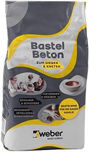 WEBER Craft Concrete, 5 kg, for Casting and Kneading, Paintable, Paintable, Sandable, for Hobby and Creative Work, for Indoor and Outdoor Use, Concrete for Crafts, Craft Cement