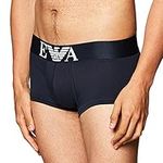 Emporio Armani Men's Cotton Stretch Trunk, Marine, Medium