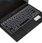 for Dell XPS 13 7390 Keyboard Cover, Silicone Keyboard Cover for 13.3" New Dell XPS 13 7390 Standard Laptop & Dell XPS 13 9305 9380 9370 9365 13.3" Laptop Keyboard Skin (NOT for 2-in-1 7390), Black