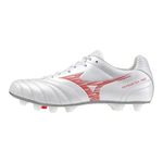 Mizuno Monarcida NEO 3 Soccer Cleat, Wide Elite, Club Activities, Football, Wide, Lightweight, White/Red, 26.5 cm 2E