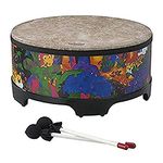 Remo KD-5816-01 KIDS PERCUSSION, Gathering Drum, 16 Diameter, 8 Height, Rain Forest Fabric