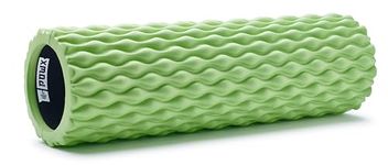 Textured Foam Rollers for Muscle Massage – High-Density Back Foam Roller for Back Pain Relief & Muscle Recovery in Legs & Arms – Hollow Foam Roller for Muscle Exercises by PowX, 5.5x17.7 in.(Green)