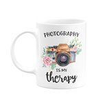 Visibee Photography is My Therapy – Photographer Quote FPM431 Printed on Ceramic White Coffee Mug