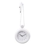 DASNTERED Bathroom Hanging Clock, Waterproo-f Bathroom Shower Clock Dual Purpose Wall Clock with Round Bracket Easy to Read Clock for Dormitory,Bathroom,Kithchen