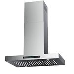 IKTCH Upgrated 42"Island Mount Range Hood, 900 CFM Ducted Range Hood with 4 Speed Fan, Stainless Steel Range Hood 42 inch with Gesture Sensing & Touch Control Making life Smarter IKIS02-42