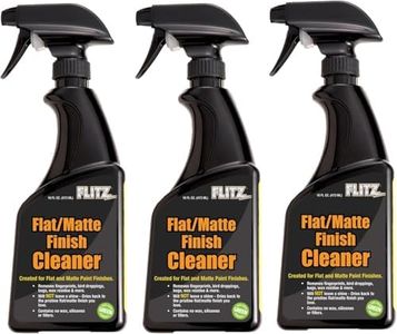 Flitz Flat Matte Finish Cleaner - 16oz Bottle of USA-Made Vinyl Wrap Spray to Easily Remove Grease, Wax, Dust, & More - Quick Drying Matte Paint Cleaner - Ideal for Cars, Motorcycles (3 Pack)