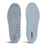 TOWINO® Gel Insoles Pair for Walking, Running, Sports, Formal and Safety Shoes - All Day Comfort with Dual Gel Technology - Made In India - Full Length Sole for Every Shoe (Size:5-9)