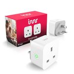 Innr Zigbee Smart Plug with Energy Monitoring, Works with Hue*, Alexa, Home Assistant, and SmartThings, Smart Socket Works as Zigbee Repeater, 2-Pack