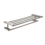 Alfi AB9564-BN Towel Bar & Shelf Bathroom Accessory, Brushed Nickel, 26"