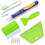 Litorange Wallpaper Tools Professional Wallpaper Application Kit with 5 Tools and Replacement Blades, Wallpaper Hanging Set for All Types of Wallpaper, Car Vinyl Wrap, Window Tint, Glass Film