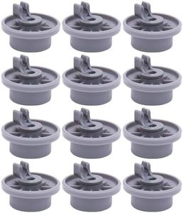 BlueStars 165314 Dishwasher Lower Rack Wheel - Compatible with Bosch & Kenmore Dishwashers - Replaces 420198 423232 AP2802428 PS8697067 - Easy to Install - PACK OF 12