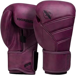 Hayabusa T3 LX Gants de Boxe en Cuir pour Homme et Femme pour entraînement avec Sac Lourd et Mitaines – Vin, 340,2 g