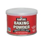 Rumford Baking Powder, Gluten Free, Aluminium Free 4 oz (Pack of 1)