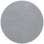 Carvapet Washable Round Grey Rug 150cm/5ft Soft Fluffy Circle Carpet Rug Short Pile Non Slip Circular Area Round Rugs for Bedroom Living Room Hallway