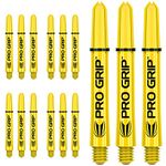 Target Darts 5 x Sets of Yellow Pro Grip Shaft Short - 15 in Total