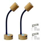 XLSBZ 12V LED Spot Reading Light, Campervan RV Reading LED Lamp Interior with USB &Touch Dimmable Switch,2 Pcs Bedside Reading Lights for Campervan Van Camper Motorhome Caravan Boat