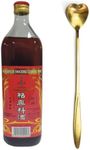 Shaohsing (shaoxing) Rice Cooking Wine 750ml ,Shaoxing Rice Wine, Chinese Cooking Wine, Rice Cooking Wine, Shaoxing Wine Chinese Cooking Wine, Shao Hsing Rice Wine Plus NineChef Golden Heart Long Handle Spoon