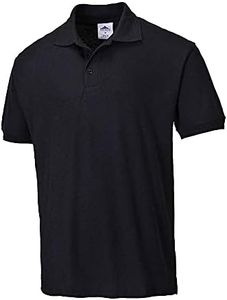 Portwest B210 Men's Comfort Naples Polo Shirt Black, XX-Large