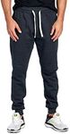 PROCUBE USA ProGo Men's Joggers Sweatpants Basic Fleece Marled Jogger Pant Elastic Waist (Small, Charcoal)