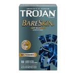 Trojan Sensitivity Bareskin Lubricated, Latex Condoms, 10-count