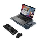 Opus Indigo Uplyft Laptop Stand for Desk Ergonomic Sit to Stand Holder and Desk Convertor Adjustable Height from 2" to 12" Supports up to 15 Kg Compatible with All Laptops and Computer Tablets