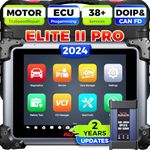 2024 New Autel MaxiSys Elite II Pro Scanner, 2 Years Free Update Elite 2 Pro, J2534 Reprogramming Tool as Ultra MS908S Pro II, Smarter Motor TruSpeed Repair, 45+ Services, CAN FD & DoIP, 3000+ Tests F