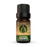 Ecodrop Holy Basil Essential Oil - 5ml | 100% Pure, Natural & Organic Therapeutic Grade Tulsi Ocimum Sanctum Oil | Mind & Body Aromatherapy Diffuser & Bath Oil for Stress, Meditation, Skin & Wounds