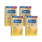 Enfamil A+, Baby Formula, Value Pack, Powder Refill, DHA (a type of Omega-3 fat) to help support brain development, Age 0-12 months, 992g, Pack of 4