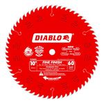 Freud D1060X Diablo 10-Inch 60 Tooth ATB Fine Finish Saw Blade with 5/8-Inch Arbor and PermaShield Coating