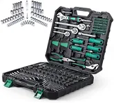 Towallmark 213 Piece Mechanic Tool Set and Socket Wrench Set, SAE and Metric Household Hand Tool Kit, Cr-V Constructed, Home/Auto Repair Tool Sets with Storage Case