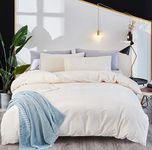 Houseri White Velvet Comforter Set Cal King Fluffy Solid White Bedding Sets California King Size Puffy White Sherpa Flannel Comforter Women Men Plain White Fuzzy Bed Comforter California King Warm