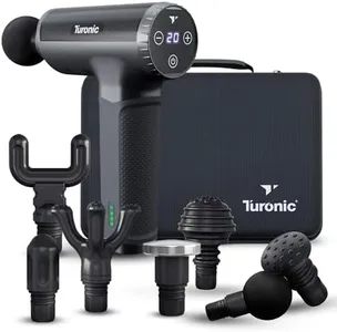 Turonic GM5 Handheld Massage Gun - Deep Tissue Percussion Massager for Muscle Relaxation, 20 Speeds, 7 Heads, Easy-To-Use, Quiet and Powerful for Athletes Personal Use, Shoulder, Leg, Foot, Back, Body
