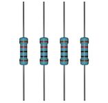 iLAN 100pcs 10K ohm Resistor 1/4w (0.25 Watt) ±1% Tolerance Metal Film Fixed Resistor (10K ohm)