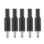 VBESTLIFE Power Plug, 5pcs 1.3mm x 3.5mm Male DC Power Plug Jack Coaxial Connector Adapter for Small Electronics Projects and CCTV Applications