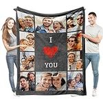 Easycosy Couple Gifts Personalised Blankets For Birthday Personalised Photo Gifts For Mum Girlfriend Her Him Anniversary Christmas 76×100cm